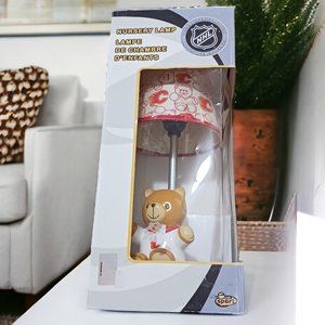 2007 New Little Sport NHL Calgary Flames Teddy Bear Nursery Lamp
